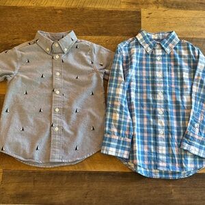 J Crew Crewcuts Blue Collared Shirt Boys